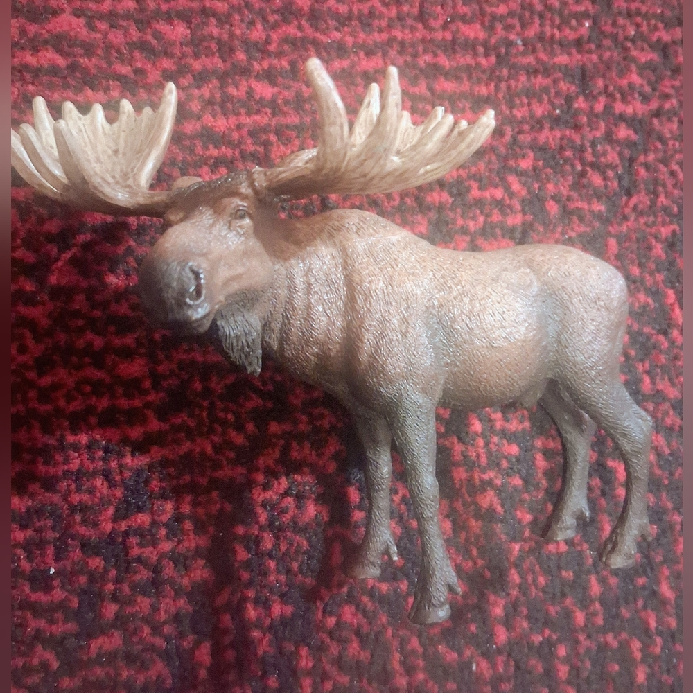 Schleich Male Moose, Used But Great Shape.